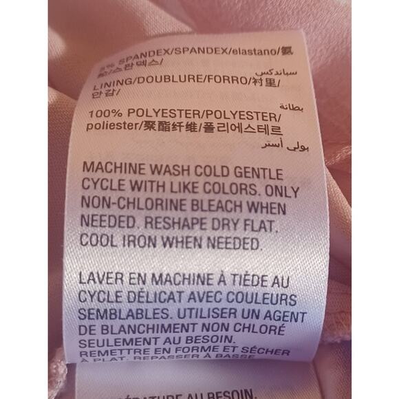 Charter Club Pale Pink Pin Tuck Peasant Blouse with Sheer Bell Sleeves Womens PL - Picture 8 of 8